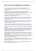 Bio 111 Exam 3 Questions & Answers