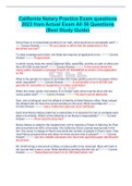 California Notary Practice Exam questions  2023 from Actual Exam All 50 Questions  &lpar;Best Study Guide&rpar;
