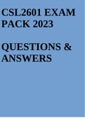 csl2601 exam pack 2023