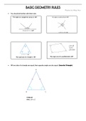Geometry Basic Rules
