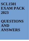 scl1501 exam pack 2023