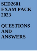 sed2601 exam pack 2023