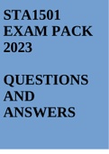 sta1501 exam pack 2023