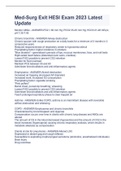 Med-Surg Exit HESI Exam 2023 Latest Update
