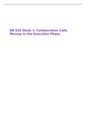 NR 632 Week 1&colon; Collaboration Caf&eacute;&colon; Moving to the Execution Phase