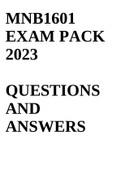 mnb1601 exam pack 2023