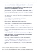 2022-2023 PHARMACOLOGY NEW EXAM UPDATE QUESTIONS AND ANSWERS SOLUTION