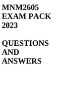 mnm2605 exam pack 2023