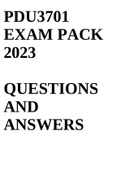 pdu3701 exam pack 2023