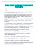 2024 GCAP EXAM WITH CORRECT ANSWERS