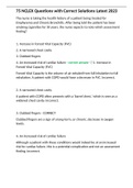 75 NCLEX Questions with Correct Solutions Latest 2023 