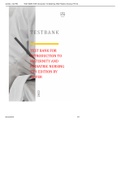 TEST BANK FOR Introduction TO Maternity AND Pediatric Nursing 7TH Edition BY Leifer