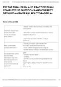 PSY 368 FINAL EXAM AND PRACTICE EXAM  COMPLETE 120 QUESTIONS AND CORRECT DETAILED ANSWERS&vert;ALREADYGRADED A&plus;