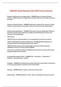 NSG3301 Exam Questions And 100&percnt; Correct Answers