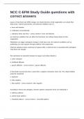 NCC C-EFM Study Guide questions with correct answers