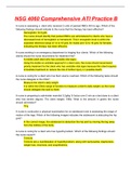 NSG 4060 Comprehensive ATI Practice B&sol; ATI Comprehensive Practice Test Graded A&plus;