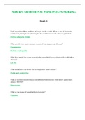Exam 3&colon; NUR1172 &sol; NUR 1172 &lpar;Latest 2024 &sol; 2025 UPDATES STUDY BUNDLE&rpar; Nutritional Principles In Nursing &vert; Questions and Verified Answers &vert; Graded A - Rasmussen