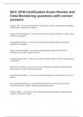 NCC EFM Certification Exam Review and Fetal Monitoring questions with correct answers&period;