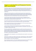Chapter 6&colon; Leadership Roles and Management Functions &lpar;100&percnt; correct answers&rpar;
