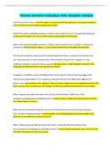 Neuron function worksheet with complete solution&period; Questions with accurate answers&period; Graded A&plus;