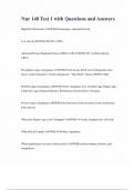 Nur 148 Test 1 with Questions and Answers