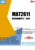 MAT2611 ASSIGNMENT 3 2023