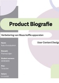 Product biografie  Maas koffiemachine UX Verbetering UCD