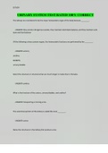 URINARY SYSTEM TEST RATED 100&percnt; CORRECT