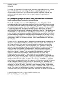 BTEC Level 3 Health and Social Care Unit 7 Assignment 2 Principles of Safe Practice in Health and Social Care &lpar;Distinction Achieved&rpar;