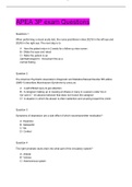 APEA 3P Exam Questions And Answers!Rated A+ Answers
