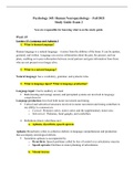 Psych 345 Umich Exam 3 Study Guide (Part 1)
