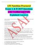 ATI Nutrition Proctored Exam 2023 Questions and Answers &comma; ATI Nutrition Proctored Exam 2023 &lpar;NEW ATI Nutrition A&rpar; QUESTIONS AND CORRECT ANSWERS & ATI Proctor Nutrition Exam Study Guide 2023 Correct Questions And Answers&period;