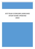 ATI TEAS 6 English Language Study Guide Updated 2023