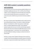 AHIP 2025 module 5 complete questions and solutions&period;pdf