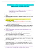 NR 603 Week 4 APEA Predictor Exam Review-with 100&percnt; verified solutions-2023-2024