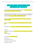 NRS 509 FINAL QUESTIONS AND ANSWERS ALL RATED A&plus; Document Content and Description Below