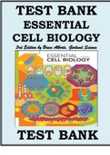 ESSENTIAL CELL BIOLOGY 3RD EDITION BY BRUCE ALBERTS, GARLAND SCIENCE TEST BANK