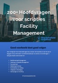 200+ Hoofdvragen voor hbo scripties Facility Management / Facilitair Management