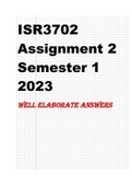 ISR3702 Assignment 2 Semester 1 2023 