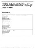 PHTLS 9th Ed&period; Self-test&sol;PHTLS 9th Ed&period; Self-test 2024-2025 update with complete solution&sol; get it 100&percnt; accurate &excl;&excl;