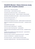 DAANCE Module 1-Basic Sciences study guide with complete solution