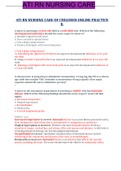 ATI RN NURSING CARE OF CHILDREN ONLINE PRACTICE B