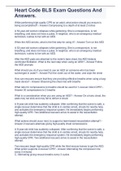 Heart Code BLS Exam Questions And Answers&period;