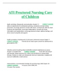 ATI RN Nursing Care of Children Proctored Exam