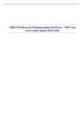 MSN 570 Advanced Pathophysiology Final Exam - 100% Top Score Latest Update 2023-2024.