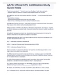 AAPC Official CPC Certification Study  Guide Notes