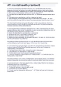 ATI mental health practice B