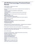 ATI PN Pharmacology Proctored Exam  Review