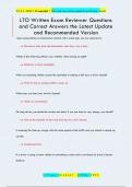 LTO Written Exam Reviewer Questions  and Correct Answers the Latest Update  and Recommended Versio