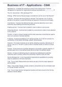 Business of IT - Applications - C846